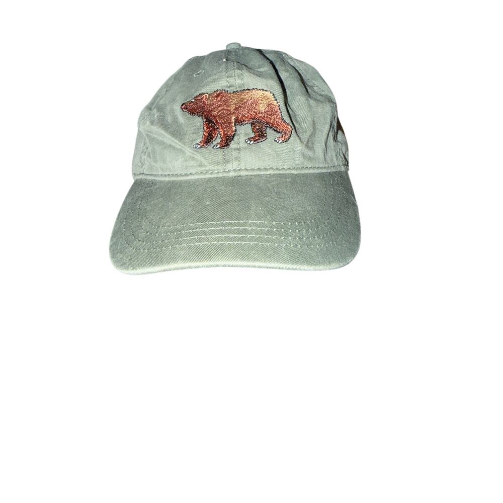 Eco reptileshirts khaki tan hat Little Rock zoo bear embroidered ball cap